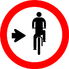 Ciclista Transite a Direita R 35b
