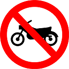 Proibido Transito de Motocicletas Motonetas e Ciclomotores R 37
